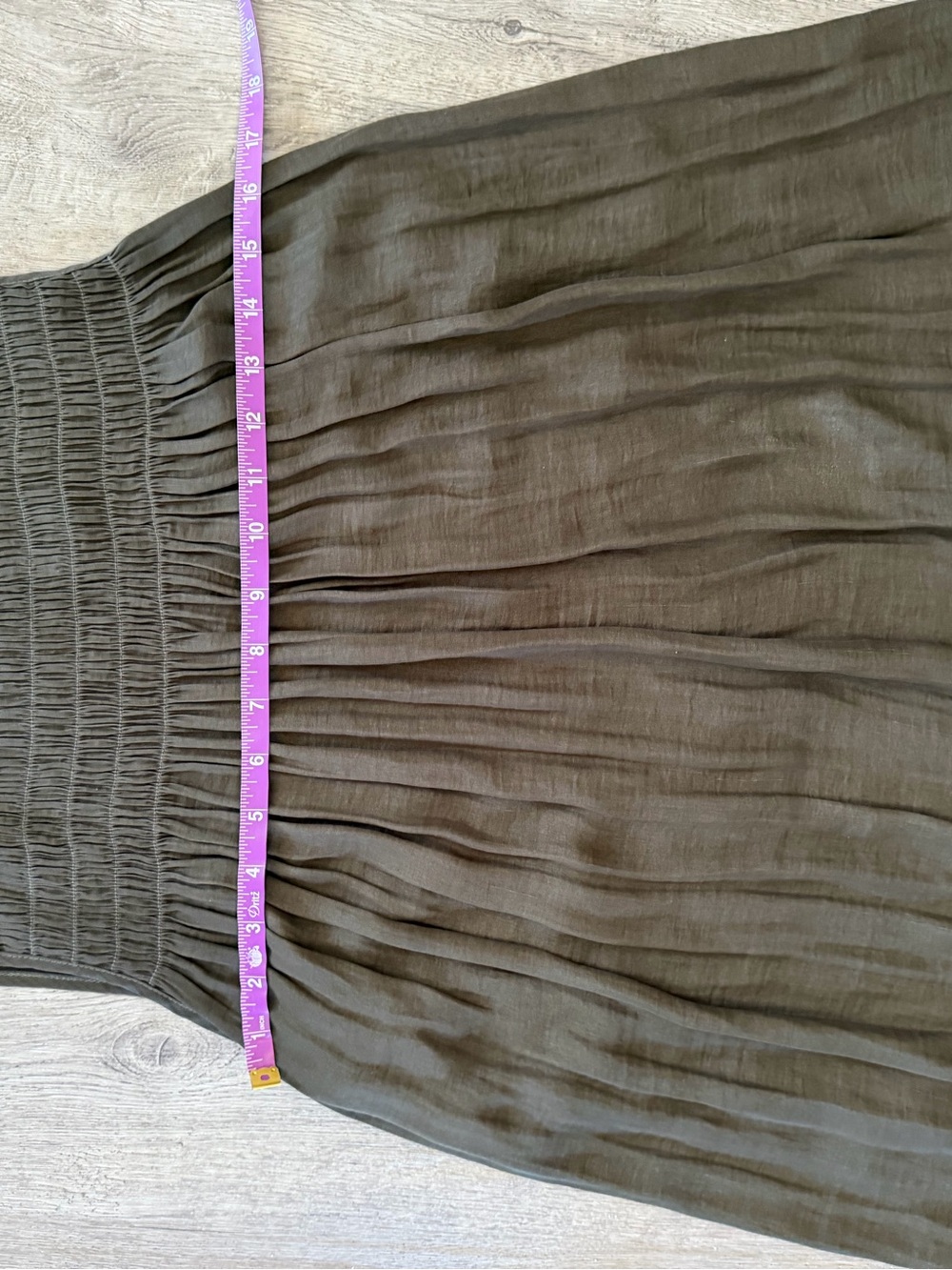 Anthropologie Dolan Left Coast Smocked Sleeveless Tunic Top Brown Boho M - Picture 5 of 7